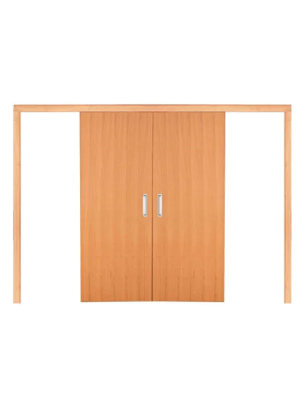 PORTA DE CORRER DUPLA CURUPIXA LISA SEMI SÓLIDA - REF 24
